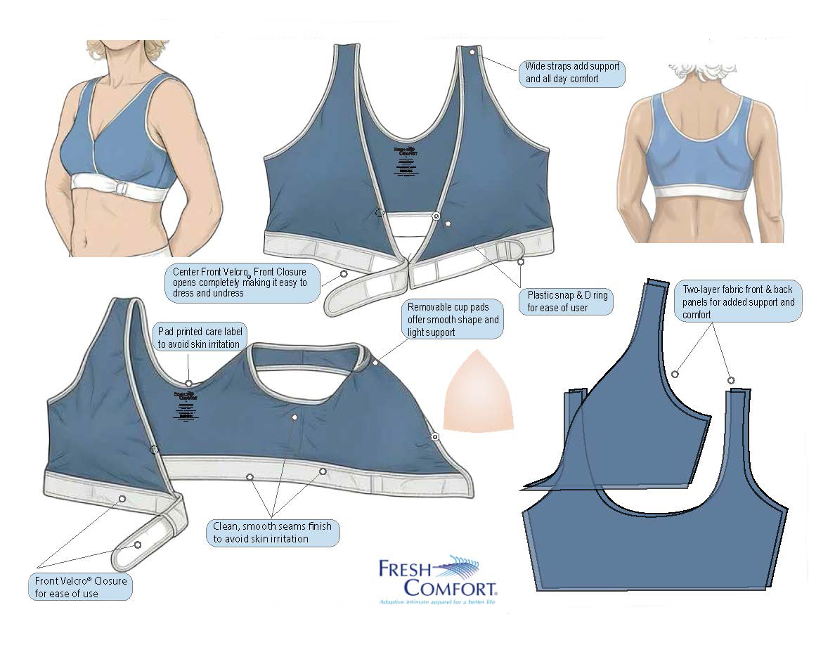 Fresh Comfort Adaptive Easy-Open Front-Closure Bra
